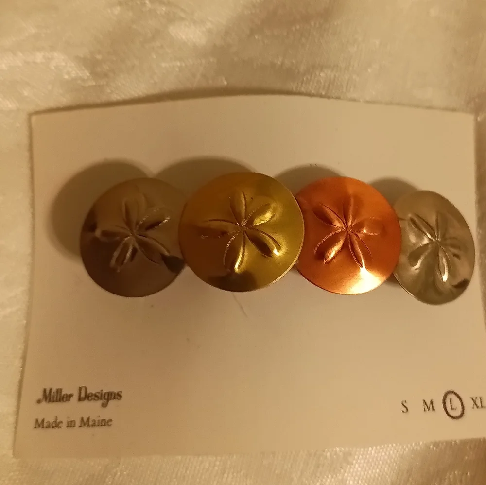 Miller designs NWT silver dollacopper brass nickl hair clip barrette met…